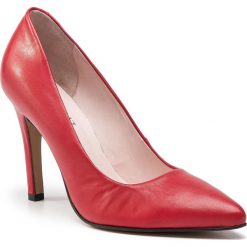 Szpilki EKSBUT - 19-5365-L73-1G Czerwony Licowa. Czerwone półbuty damskie Eksbut, bez wzorów, ze skóry, eleganckie, bez obcasa, na obcasie, bez zapięcia. W wyprzedaży za 209,00 zł.
