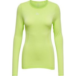 T-shirty damskie: T-shirt gładki z okrągłym dekoltem i długim rękawem