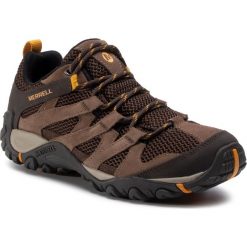 Trekkingi MERRELL - Alverstone J48531 Merrell Stone. Pomarańczowe trapery męskie Merrell, ze skóry, bez zapięcia, trekkingowe. W wyprzedaży za 239,00 zł.
