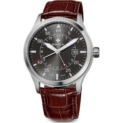 Zegarek Swiza Zegarek męski Siriuz GMT SST brązowy (WAT.0352.1003). Brązowe zegarki męskie marki Swiza. Za 505,32 zł.
