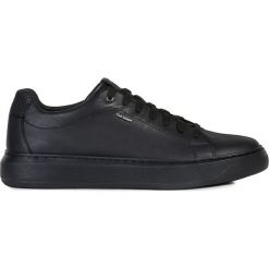 Geox - Buty. Czarne buty sportowe męskie Geox, ze skóry, na sznurówki. Za 479,90 zł.