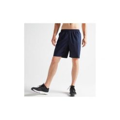 Spodenki fitness kardio FST 120 męskie. Czarne spodenki sportowe męskie DOMYOS, m, bez wzorów, z poliesteru, na fitness i siłownię. Za 29,99 zł.
