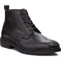 Kozaki TOMMY HILFIGER - Flexible Dressy Flat FM0FM01809 Black 990. Czarne buty zimowe męskie TOMMY HILFIGER, z materiału. W wyprzedaży za 559,00 zł.