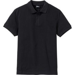 Shirt polo basic bonprix czarny. Czarne koszulki męskie bonprix, s, bez wzorów, z bawełny, bez rękawów. Za 21,99 zł.