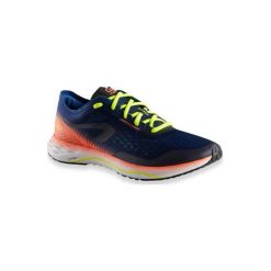 Buty Do Biegania Męskie Kiprun Kd Light Niebiesko-Czerwone. Niebieskie buty sportowe męskie KALENJI, z poliesteru, bez zapięcia, do biegania. Za 279,99 zł.