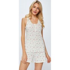 Lauren Ralph Lauren - Piżama. Pomarańczowe piżamy damskie Lauren Ralph Lauren, s, bez wzorów, z bawełny, z krótkim rękawem. W wyprzedaży za 139,90 zł.