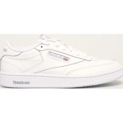 Reebok Classic - Buty skórzane Club C 85. Białe sneakersy męskie Reebok Classic, z okrągłym noskiem, na sznurówki, reebok classic. Za 299,90 zł.