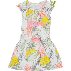 Sukienka "Jade" w kolorze żółtym ze wzorem. Żółte sukienki niemowlęce name it girls, bez wzorów, z bawełny, bez rękawów, midi. W wyprzedaży za 32,95 zł.