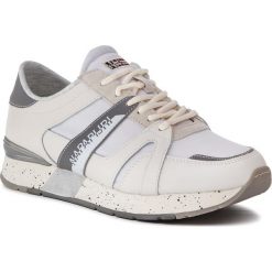Sneakersy NAPAPIJRI - Rebut N0YK7K Nyl Bright White 002. Białe sneakersy męskie Napapijri, na co dzień, bez wzorów, z zamszu, bez zapięcia. W wyprzedaży za 399,00 zł.