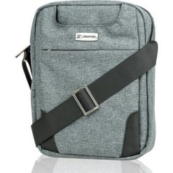 Szara Męska Torebka na Zamek, Listonoszka- STARTER- Torba, Saszetka na Ramię, Uniwersalna TBASTAR0177szara. Szare listonoszki męskie Starter, w paski, z materiału, eleganckie, na ramię, małe. Za 59,00 zł.