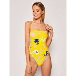 Strój kąpielowy Seafolly Flornce Tube One 10910-696. Żółte stroje kąpielowe damskie Seafolly, bez wzorów, z elastanu. Za 599,00 zł.