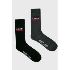 Levi's - Skarpety (2-Pack). Szare skarpetki męskie marki Levi's®, bez wzorów, z elastanu. Za 39,90 zł.