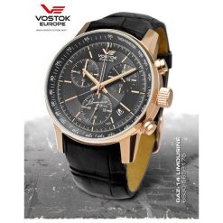 Zegarki męskie: Zegarek męski Vostok Europe Gaz -14 Grand-Chrono Tritium 6S30-5659175