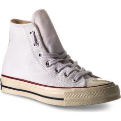 Trampki CONVERSE - Ctas 70 Hi 162056C White/Garnet/Egret. Białe półbuty damskie Converse, bez wzorów, z gumy, bez zapięcia. W wyprzedaży za 269,00 zł.