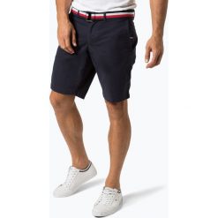 Tommy Hilfiger - Spodenki męskie - Brooklyn, niebieski. Niebieskie spodenki i szorty męskie TOMMY HILFIGER, m, bez wzorów, z jeansu, klasyczne. Za 299,95 zł.