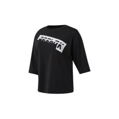 T-shirty z krótkim rękawem Reebok Sport Koszulka WOR Meet You There Graphic. Czarne topy sportowe damskie marki Reebok Sport, s, bez wzorów, bez kołnierzyka, z krótkim rękawem, krótkie, bez kaptura. Za 119,00 zł.