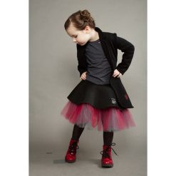 Spódnica Revelka dziewczęca. Czerwone spódniczki dziewczęce Hultaj Polski, na imprezę, bez wzorów, z bawełny, eleganckie, asymetryczne. Za 179,00 zł.