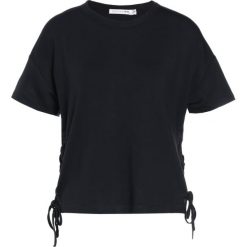 T-shirty damskie: rag & bone LACEUP Tshirt z nadrukiem black
