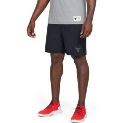 Under Armour Project Rock Szorty Czarny. Czarne spodenki i szorty męskie Under Armour, xl, bez wzorów, z elastanu, rockowe. Za 257,95 zł.