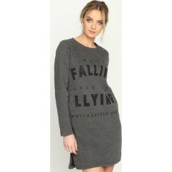 Bluzy damskie: Ciemnoszara Bluza Falling