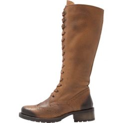 Buty zimowe damskie: Be Natural WIDE FIT Kozaki sznurowane saffron antic