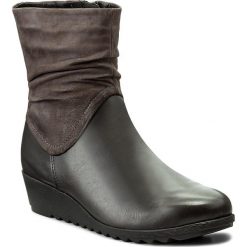 Botki CAPRICE - 9-26451-29 Anthr Nap Comb 221. Szare botki damskie na obcasie marki Caprice, z nubiku. W wyprzedaży za 269,00 zł.