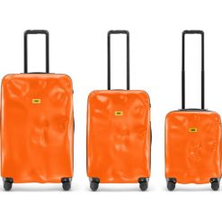 Walizki Icon w zestawie 3 el. pomarańczowy. Pomarańczowe walizki Crash Baggage, bez wzorów, z tkaniny, wakacyjne. Za 2994,00 zł.