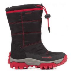 Geox Buty Zimowe Chłopięce Himalaya, 27, Czarne/Czerwone. Czerwone buty chłopięce zimowe marki Geox, z gumy, bez zapięcia. Za 309,00 zł.