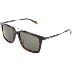 Męskie okulary przeciwsłoneczne w kolorze brązowo-beżowym. Pomarańczowe okulary przeciwsłoneczne męskie marki Hugo Boss Sunglasses, z tworzywa sztucznego, wakacyjne. W wyprzedaży za 193,95 zł.