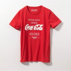 T-shirty męskie: T-shirt z okrągłym dekoltem, nadrukiem i krótkim rękawem