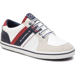 Sneakersy MAYORAL - 45083 Blanco 75. Białe trampki chłopięce Mayoral, bez wzorów, z zamszu, bez zapięcia. W wyprzedaży za 149,00 zł.