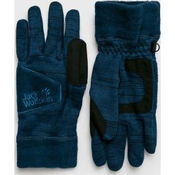 Jack Wolfskin - Rękawiczki. Niebieskie rękawiczki męskie marki Jack Wolfskin, bez wzorów, z poliesteru. W wyprzedaży za 119,90 zł.