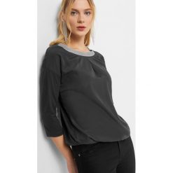 Koszulka z błyszczącą lamówką. Szare t-shirty damskie Orsay, xs, z poliesteru. W wyprzedaży za 40,00 zł.