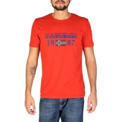 Napapijri T-Shirt Męski L Czerwony. Czerwone koszulki męskie Napapijri, m, bez wzorów, z bawełny, bez kołnierzyka, z krótkim rękawem, krótkie. Za 189,00 zł.