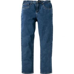Dżinsy z elastycznymi wstawkami w talii CLASSIC FIT STRAIGHT bonprix niebieski. Niebieskie jeansy męskie bonprix, na co dzień, m, w paski, z jeansu. Za 74,99 zł.