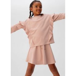 Mango Kids - Bluza dziecięca Rosa 110-164 cm. Różowe bluzy dziewczęce Mango Kids, bez wzorów, z bawełny, bez rękawów, z kapturem. W wyprzedaży za 49,90 zł.