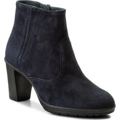 Botki SCHOLL - Orelle F26368 1040 350 Navy Blue. Niebieskie buty zimowe damskie marki Scholl, z materiału, na obcasie. W wyprzedaży za 309,00 zł.