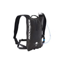 Plecak z bukłakiem na rower MTB ST 100 3 L. Szare plecaki męskie ROCKRIDER, bez wzorów, z poliesteru. Za 49,99 zł.
