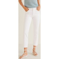 Mango - Jeansy Grace. Białe jeansy damskie Mango, bez wzorów, z elastanu. Za 119,90 zł.