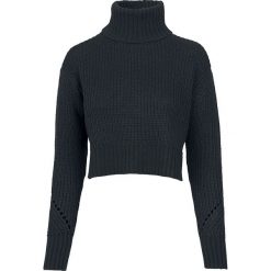 Golfy damskie: Urban Classics Ladies HiLo Turtleneck Sweater Sweter z dzianiny czarny