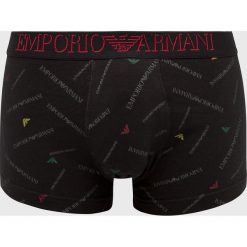 Emporio Armani - Bokserki. Czarne bokserki męskie marki Emporio Armani, z elastanu. W wyprzedaży za 129,90 zł.