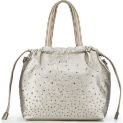 Torebka damska 87-4Y-350-G. Żółte shopper bag damskie Wittchen, w paski. Za 159,00 zł.