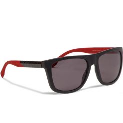 Okulary przeciwsłoneczne BOSS - 0834/S Dkgry Crbred HWS. Czerwone okulary przeciwsłoneczne męskie Boss, z tworzywa sztucznego. W wyprzedaży za 689,00 zł.