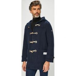 Tommy Jeans - Płaszcz. Niebieskie płaszcze męskie marki Tommy Jeans, m, z elastanu, z kapturem. W wyprzedaży za 749,90 zł.