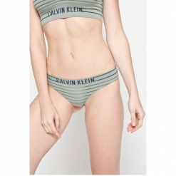 Calvin Klein Underwear - Figi. Szare figi Calvin Klein Underwear, l, z dzianiny. W wyprzedaży za 49,90 zł.