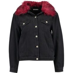 Bomberki damskie: Glamorous Petite FUEX TRIM JACKET Kurtka jeansowa black