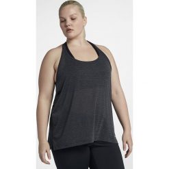 Nike - Top. Czarne topy damskie Nike, s, bez wzorów, z elastanu, z okrągłym kołnierzem. W wyprzedaży za 139,90 zł.