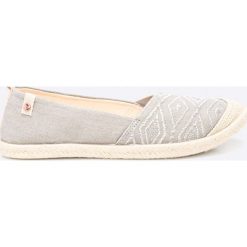Roxy - Espadryle Flora II. Szare espadryle damskie marki Roxy, z gumy. W wyprzedaży za 99,90 zł.