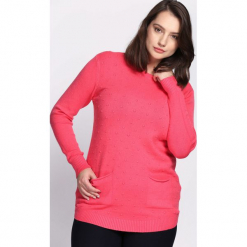 Koralowy Sweter Regularity. Pomarańczowe swetry klasyczne damskie Born2be, na jesień, xl. Za 79,99 zł.