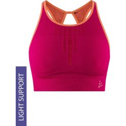 Biustonosz sportowy Craft Fuseknit Low. Czerwone biustonosze sportowe damskie Craft, bez wzorów. Za 95,99 zł.